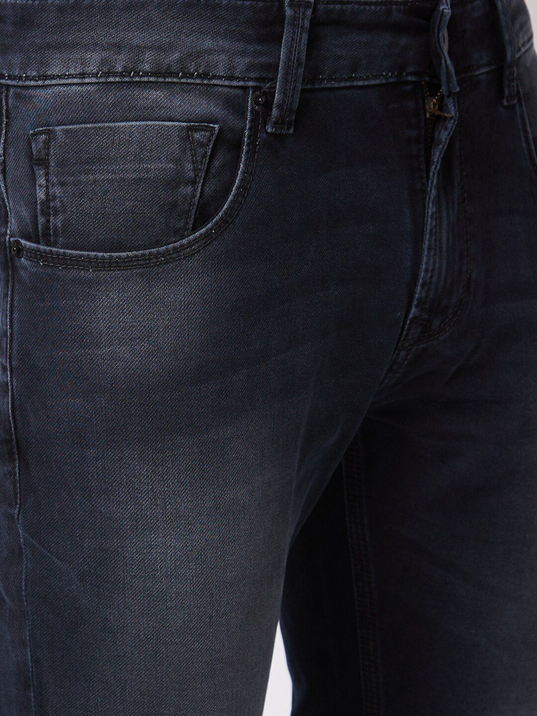 SPYKAR Men Mid Rise Slim Fit Heavy Fade Cotton Jeans