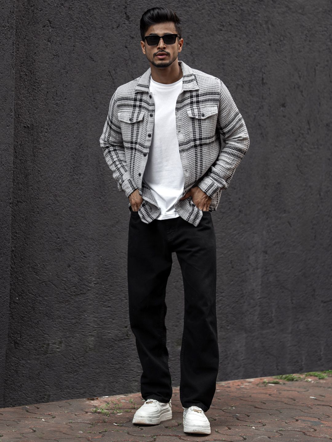 Powerlook Men Tartan Checks Opaque Checked Casual Shirt