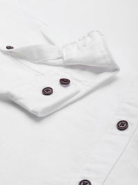 Mr Bowerbird Men White Tailored Fit Casual Shirt