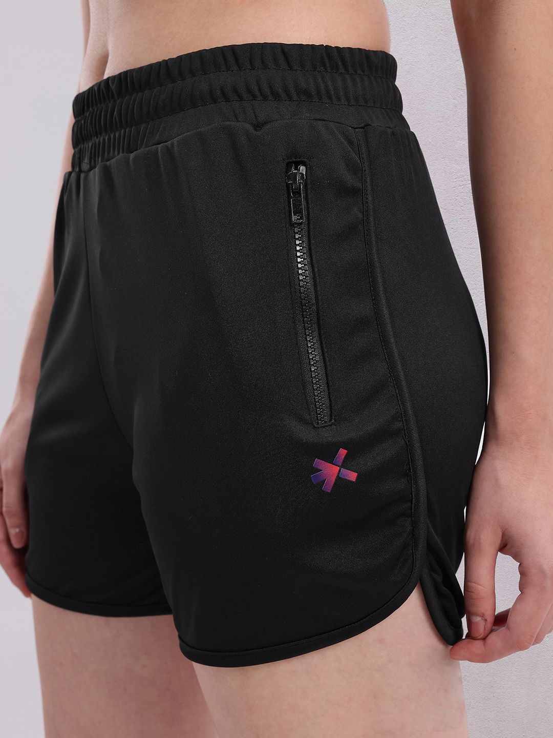 HRX by Hrithik Roshan Women Mid-Rise Regular Fit Training or Gym Sports Shorts