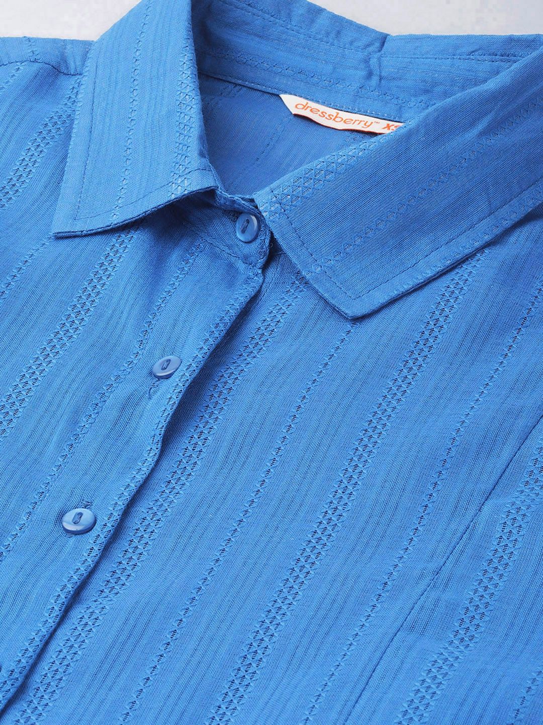 DressBerry Versatility Chic Self Striped Shirt