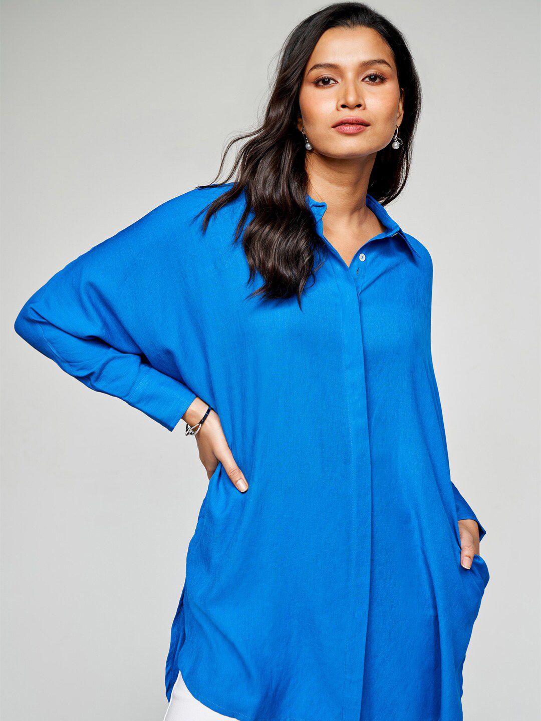 AND Shirt Collar Shirt Style Top
