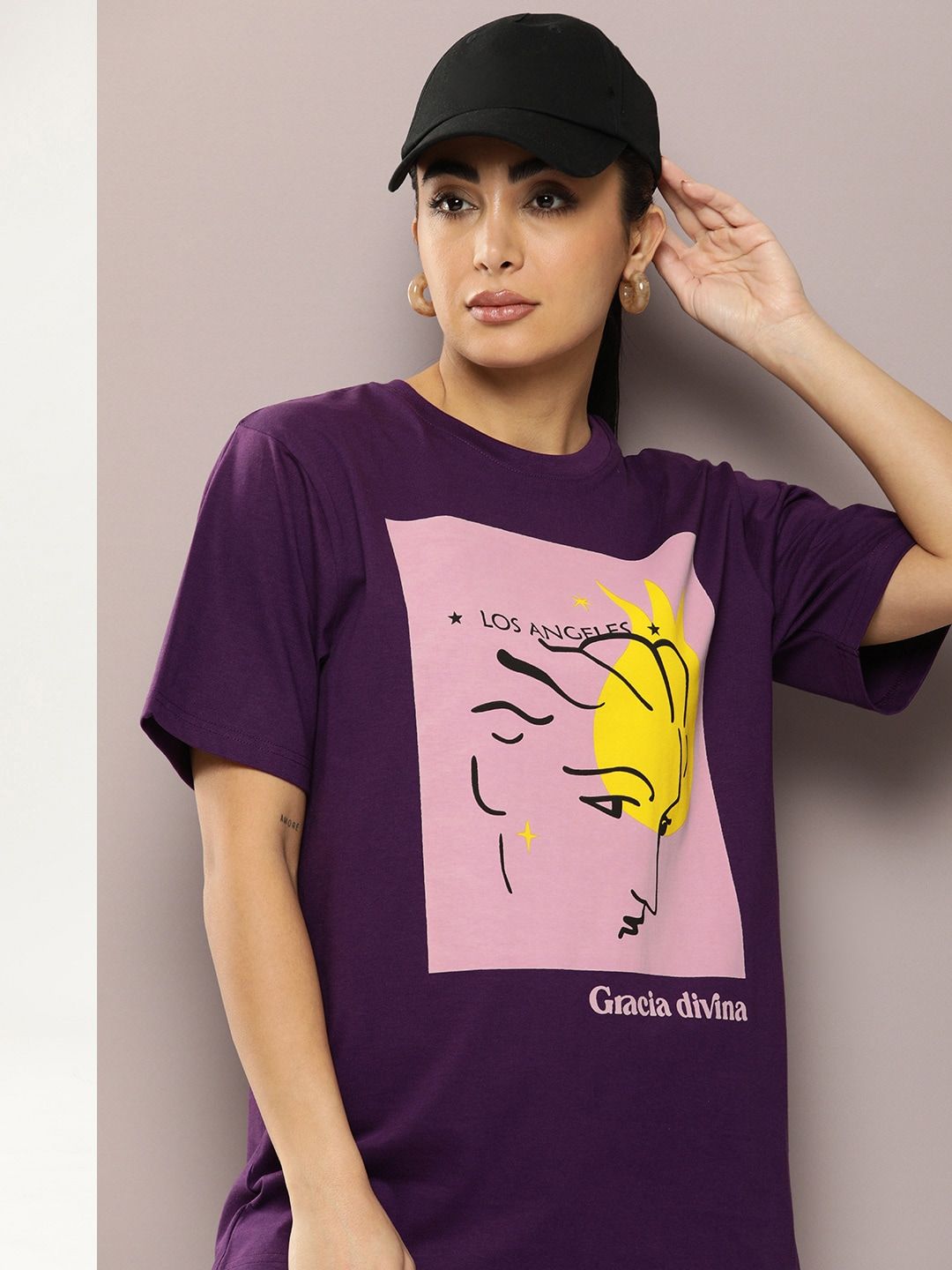DILLINGER Graphic Printed Oversized Pure Cotton T-Shirt