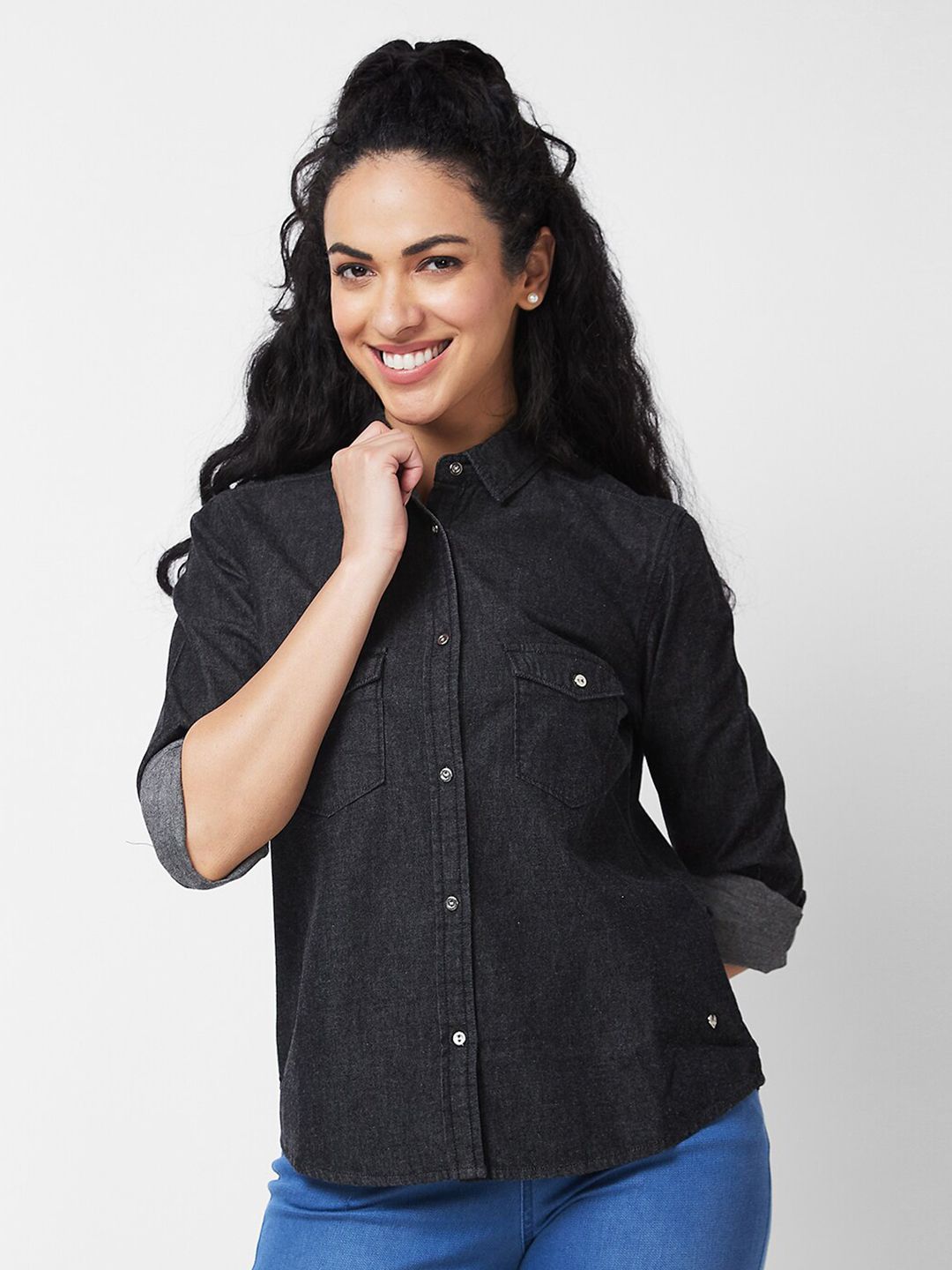 SPYKAR Women Opaque Casual Shirt