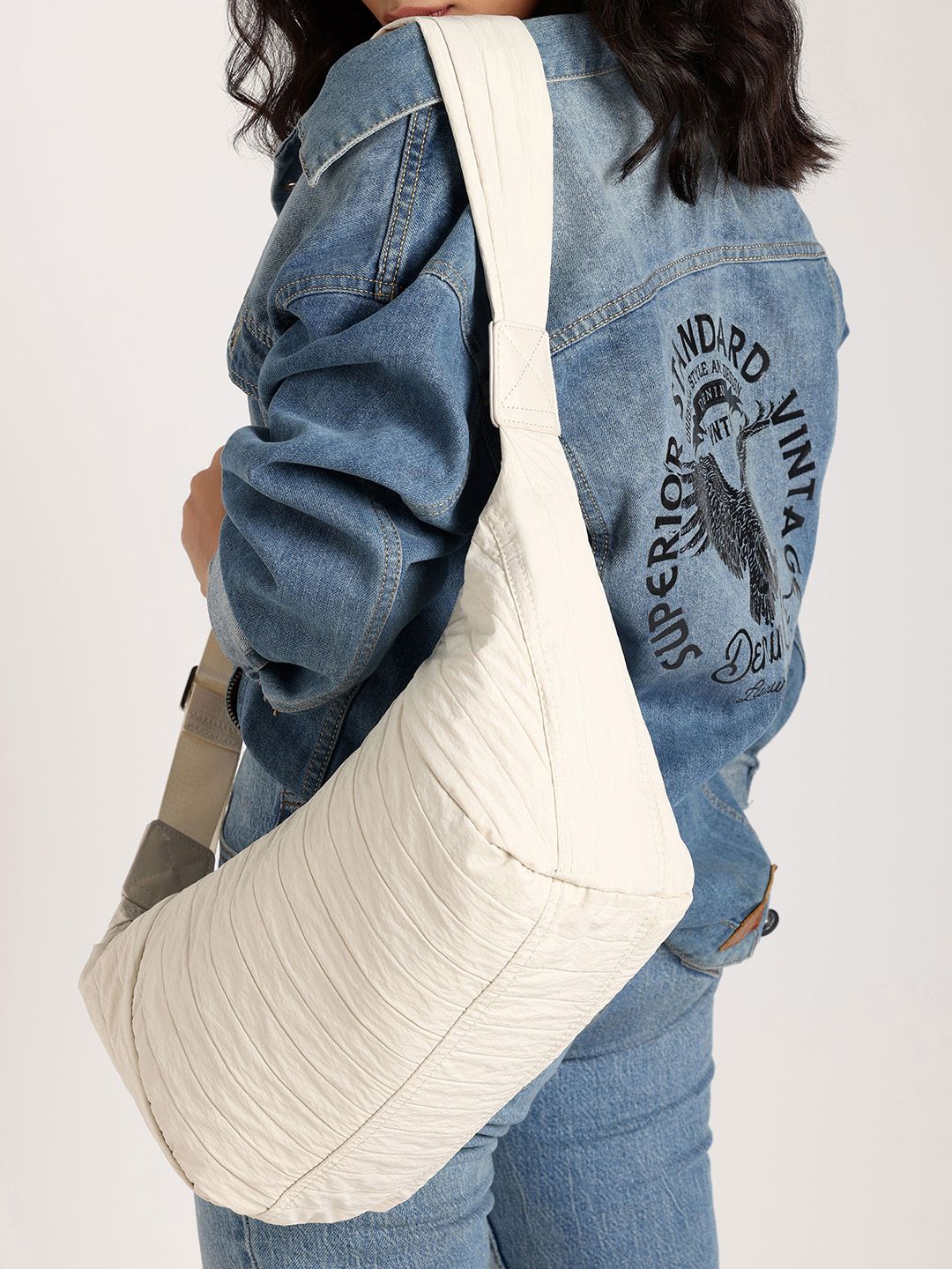 Lino Perros Textured Structured Shoulder Bag