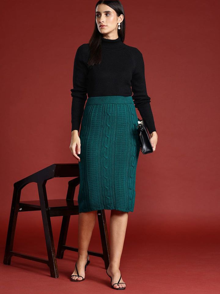 all about you Ribbed Turtle Neck Pullover