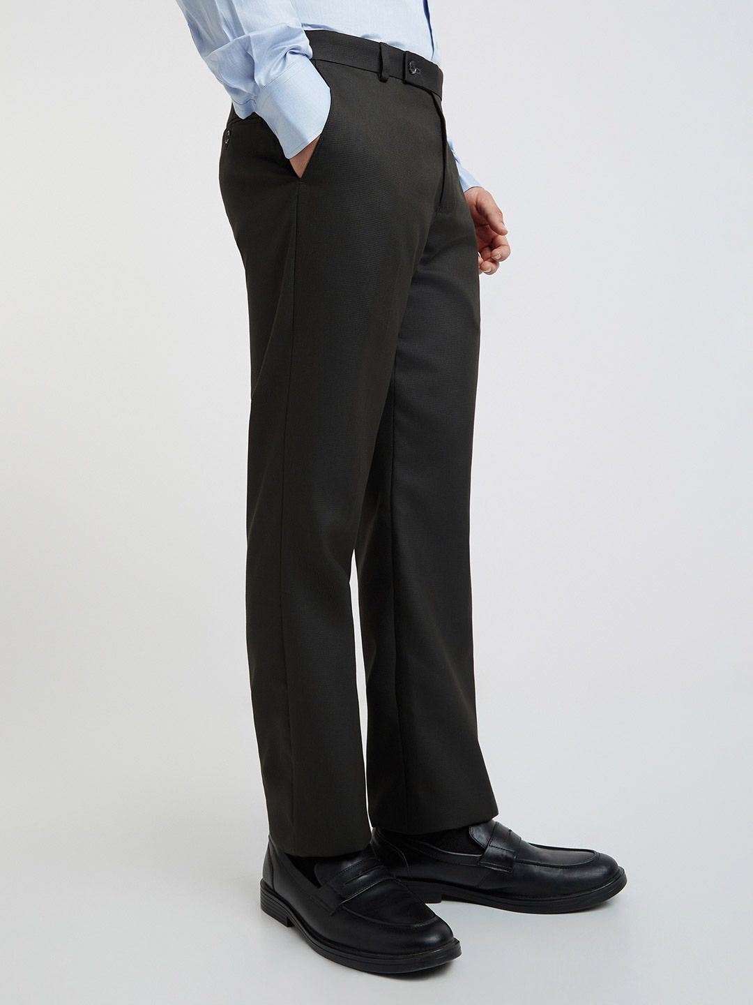 Park Avenue Men Self-Design Formal Trousers