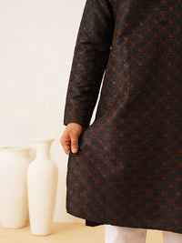 SOJANYA LUXE Ethnic Motifs Embroidered Straight Kurta with Pyjamas