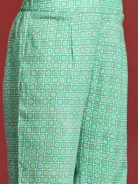 Anouk Ethnic Motifs Printed Cotton Kurta with Trousers & With Dupatta