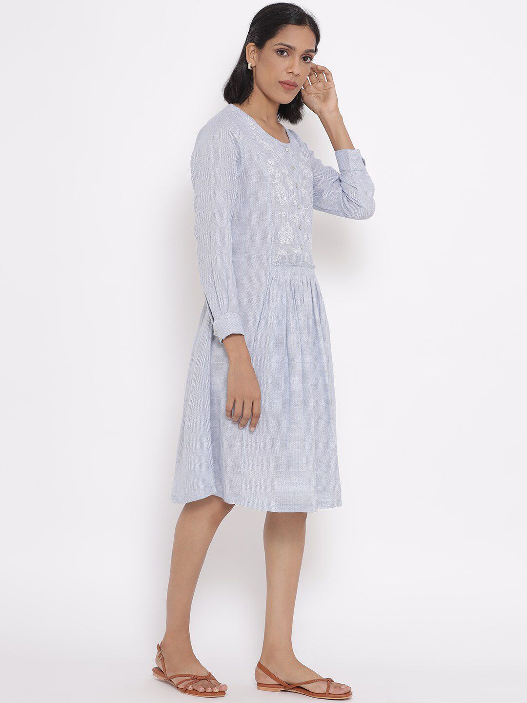 W Women Embroidered Cotton Dress