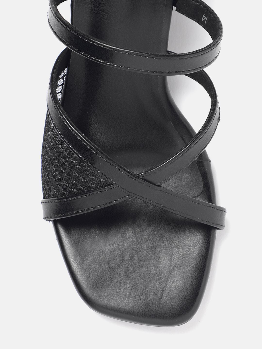 Mochi Netted Detail Kitten Heels