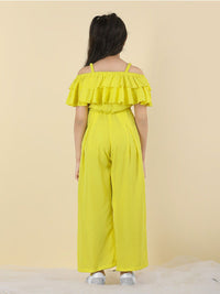 Cutiekins Girls Basic Jumpsuit With Ruffles