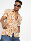 Campus Sutra Classic Abstract Printed Casual Shirt
