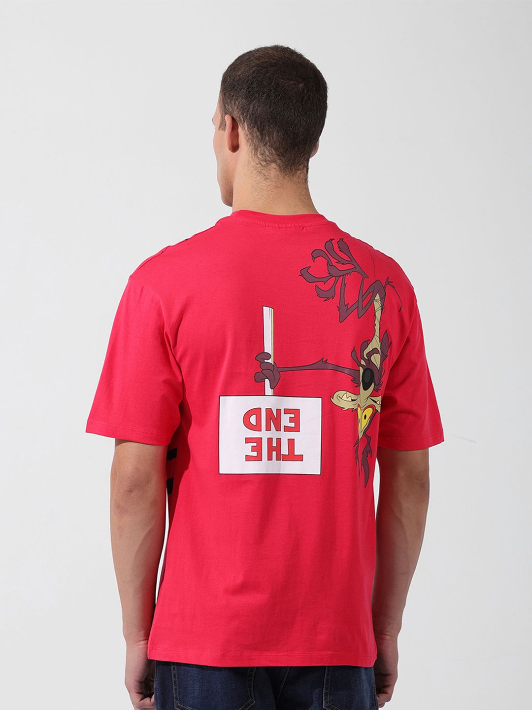 The Indian Garage Co Men Boxy Looney Tunes Printed T-Shirt