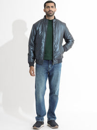 RARE RABBIT Men Carpo Tailored Fit Mandarin Collar Jacket