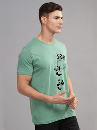ADRO Men Printed Applique T-shirt