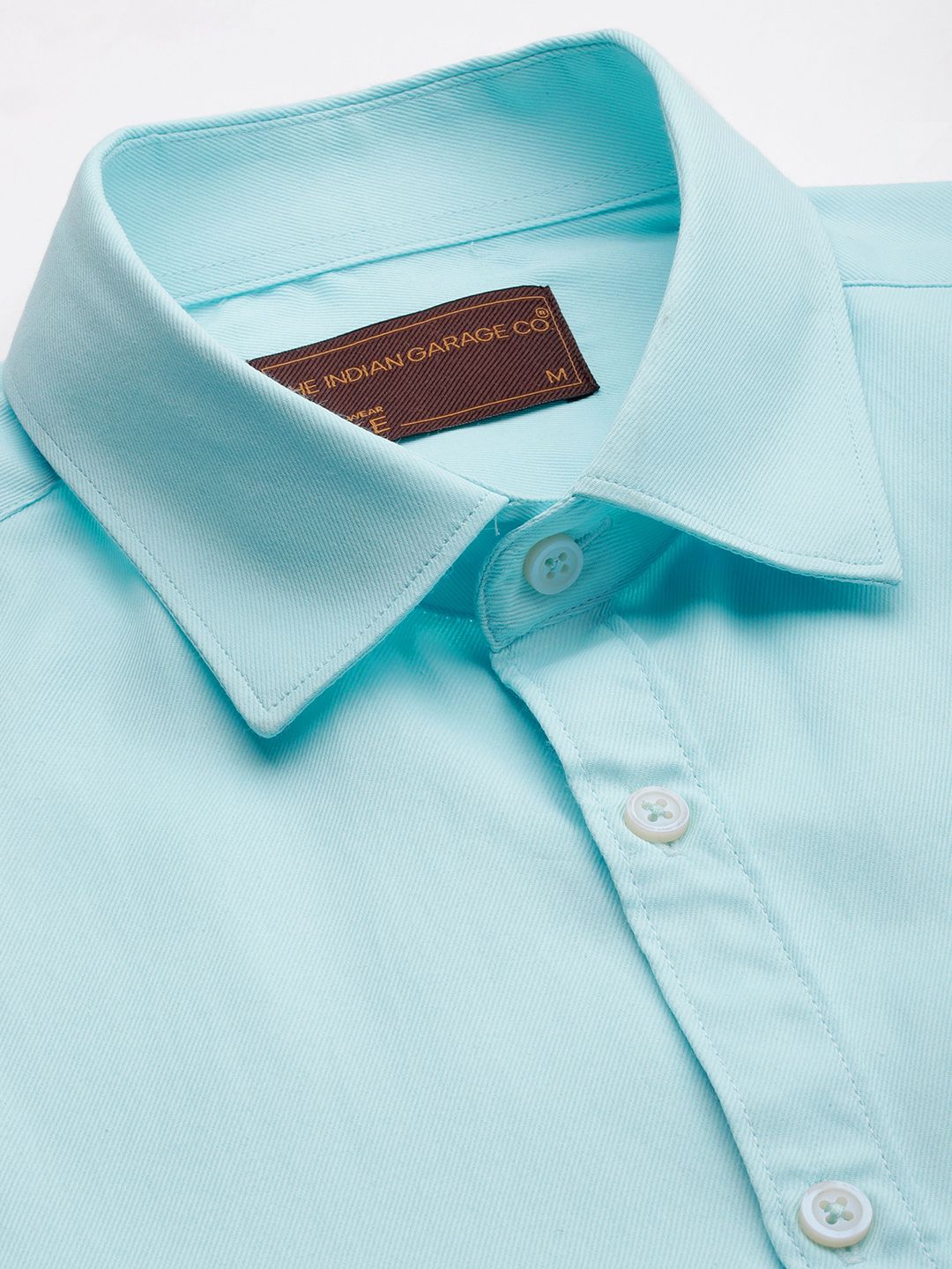 The Indian Garage Co. X Luxe Men Solid Slim Fit Opaque Formal Shirt