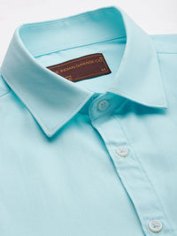 The Indian Garage Co. X Luxe Men Solid Slim Fit Opaque Formal Shirt