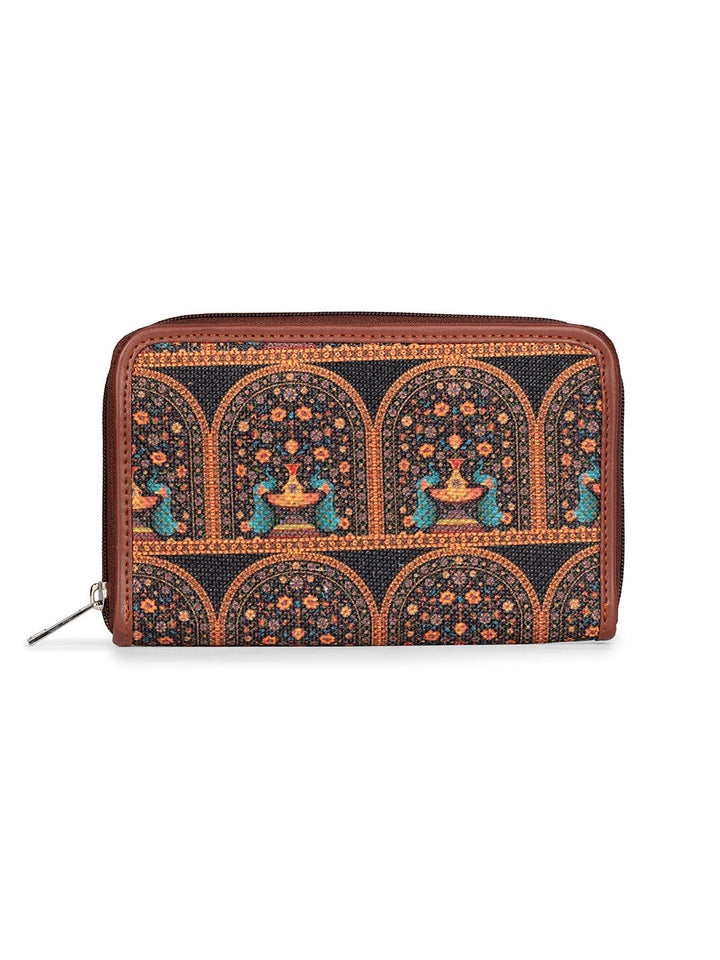 ZOUK Women Ethnic Motifs Printed Zip Around Wallet