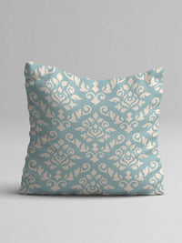 STITCHNEST Blue & Black Set of 5 Floral Square Cushion Covers