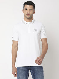 SPYKAR Polo Collar Slim Fit Pure Cotton T-shirt