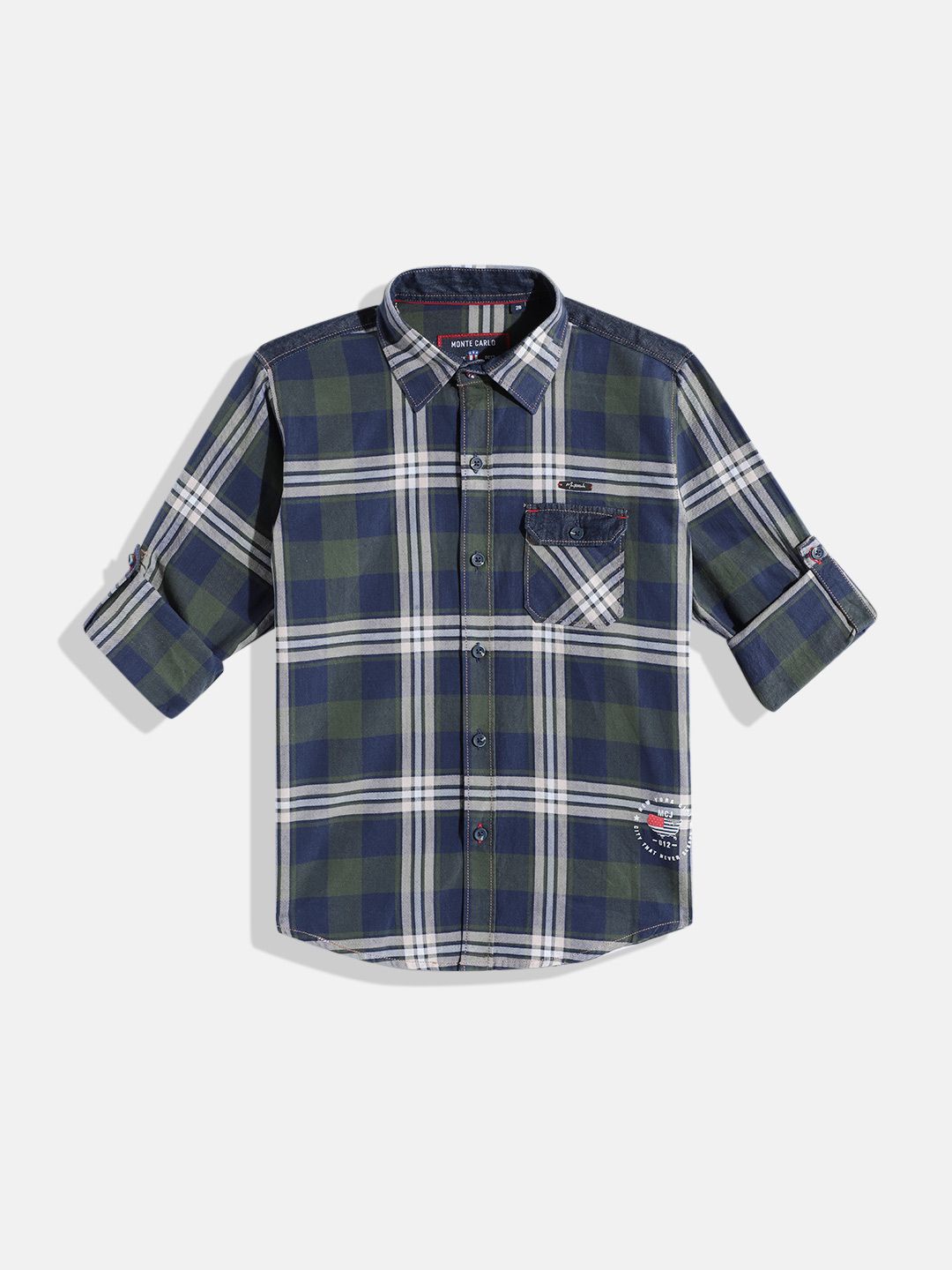 Monte Carlo Boys Checked Casual Smart Fit Shirt
