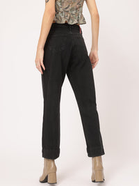 DressBerry Women Denim Duty Barrel Fit Cropped Jeans