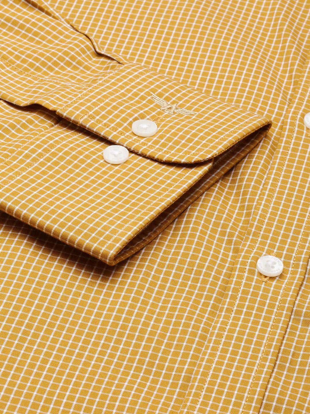 Park Avenue Slim Fit Micro Checked Pure Cotton Formal Shirt