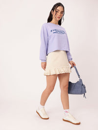 DressBerry Printed Cotton Terry Relaxed Fit Sweatshirts