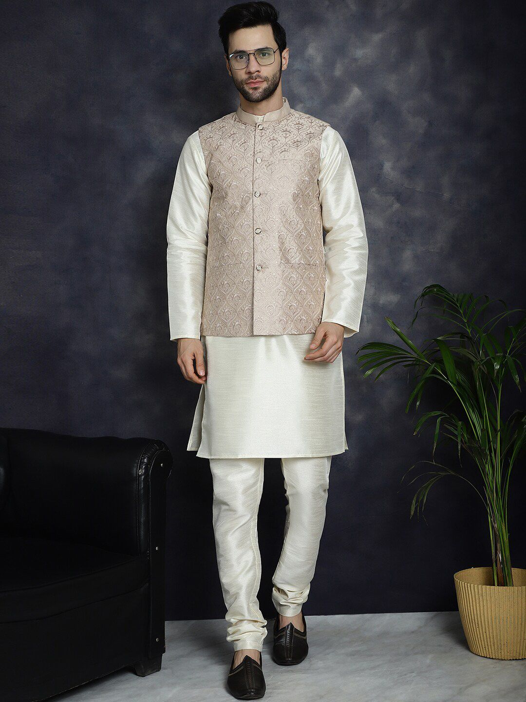 Jompers Embroidered Nehru Jackets