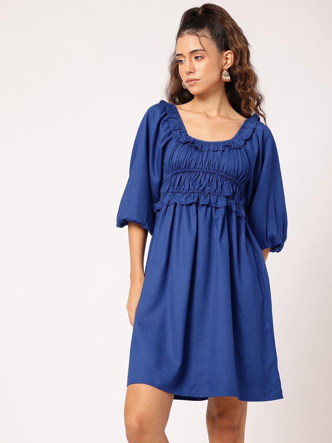 DressBerry Smocked Sweetness A-Line Dress