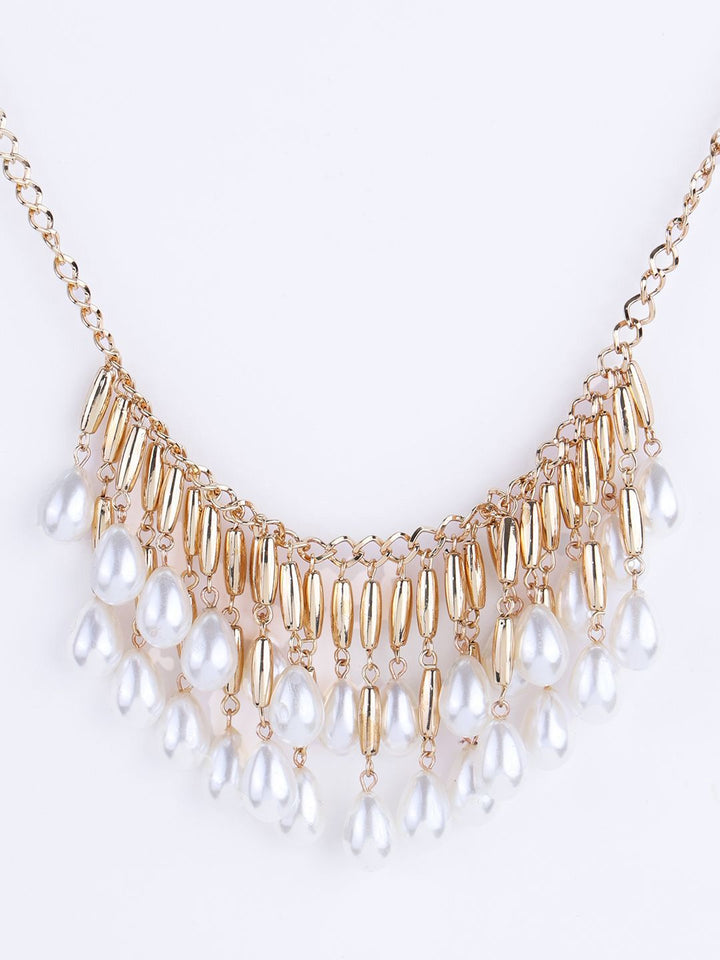 VOGUE PANASH Brass Gold-Plated Necklace