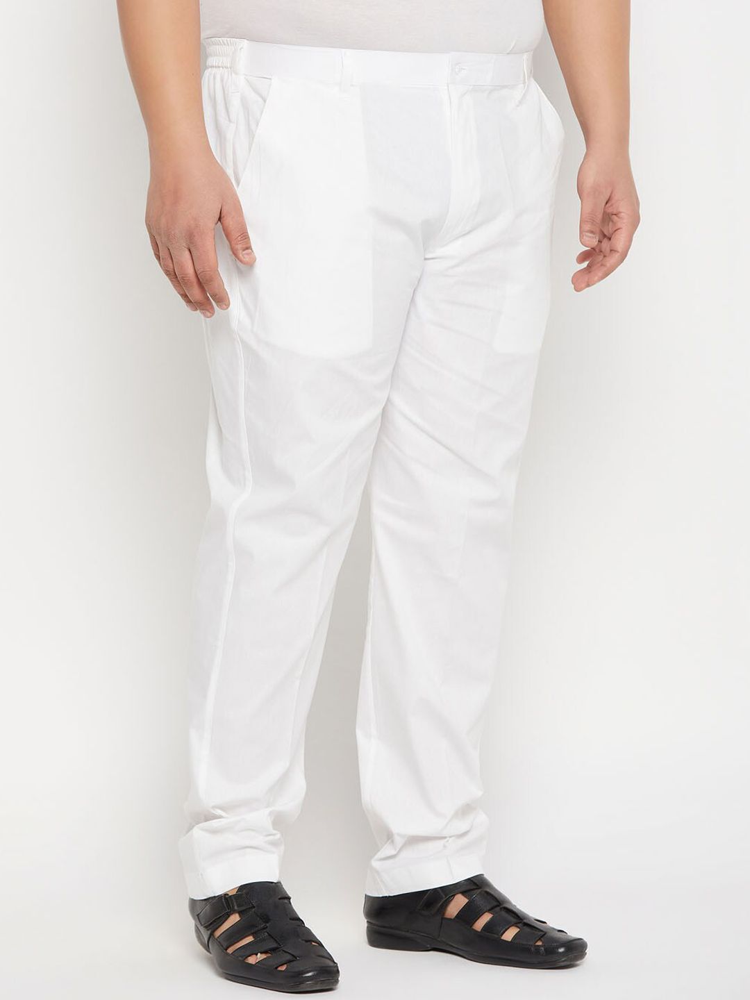 VASTRAMAY Men Plus Size Pure Cotton Mid-Rise Pyjama