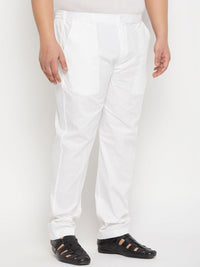 VASTRAMAY Men Plus Size Pure Cotton Mid-Rise Pyjama