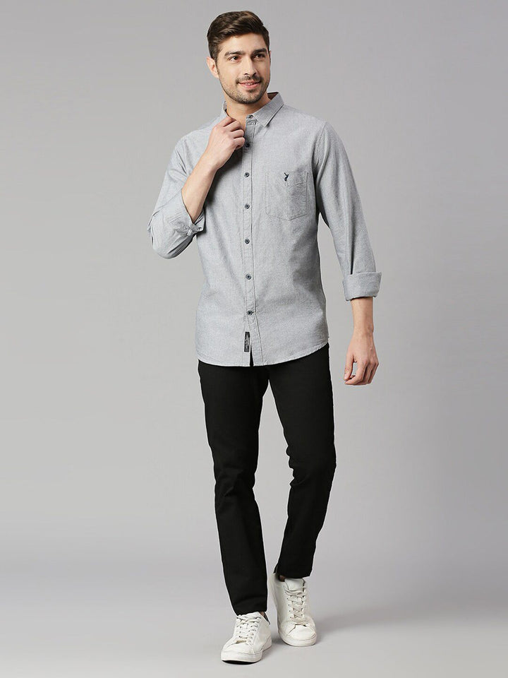 Thomas Scott Classic Slim Fit Opaque Pure Cotton Casual Shirt
