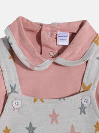 Moms Love Infant Girls Printed Pure Cotton Clothing Set