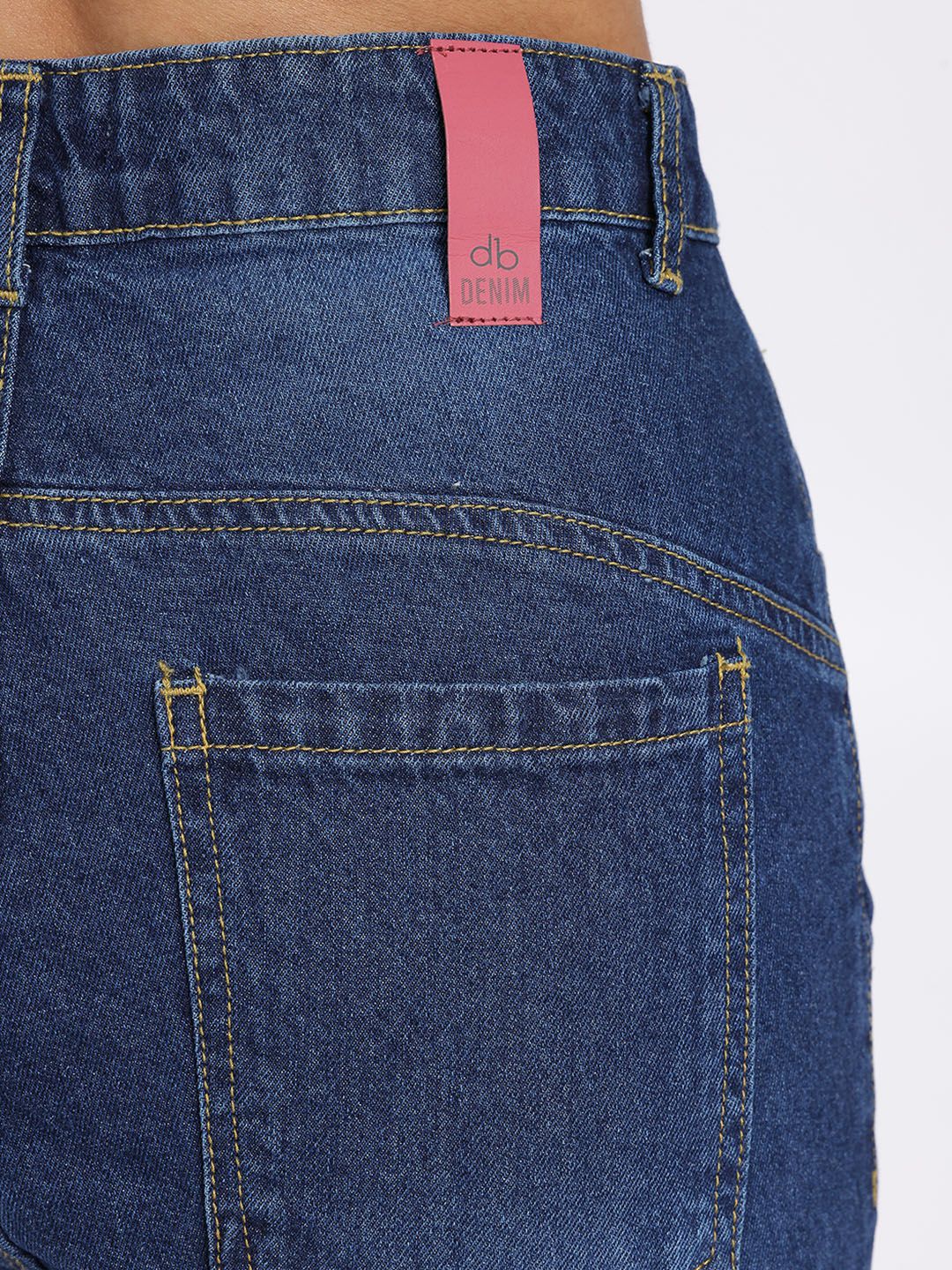 DressBerry Women Panelled Mid-Rise Regular Fit Jeans