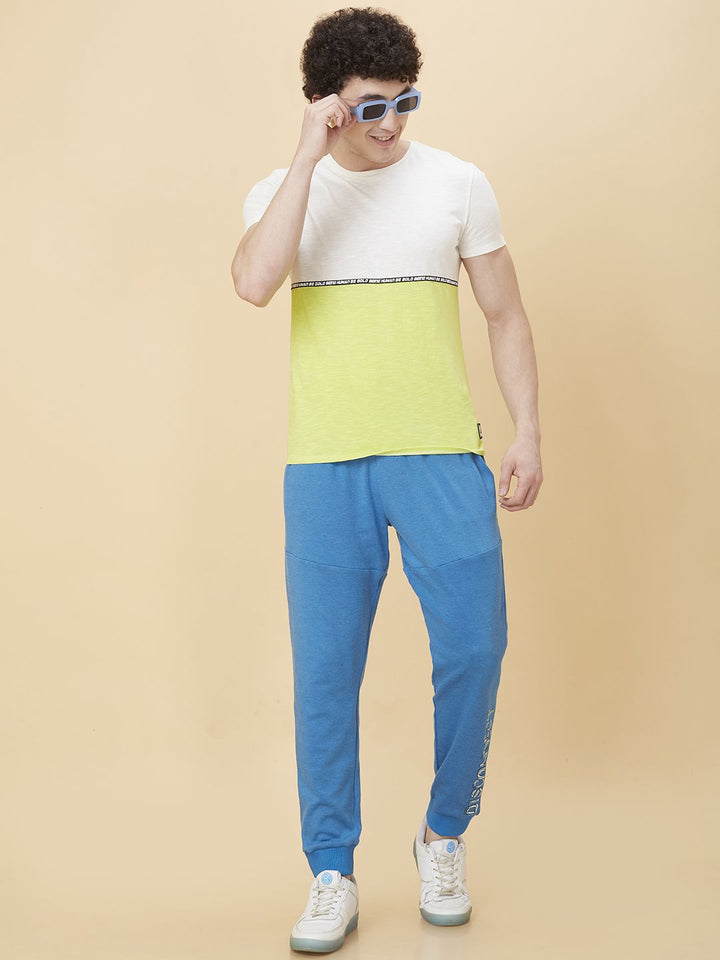 Being Human Men Round Neck Colourblocked T-shirt