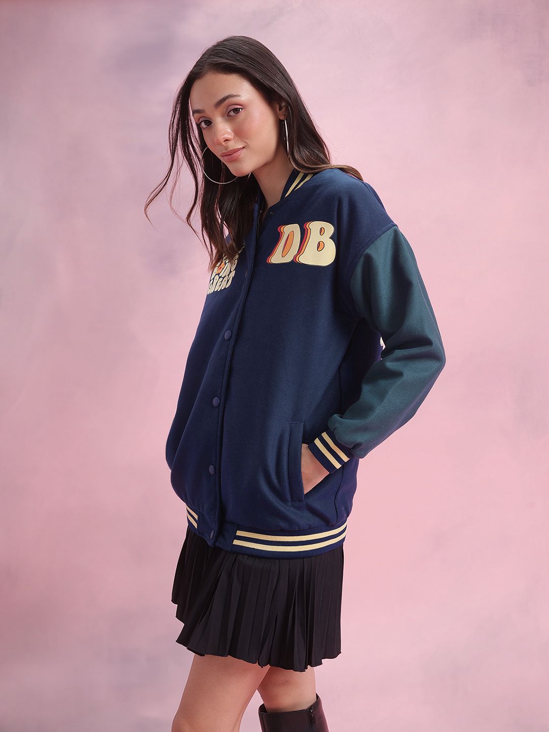 DressBerry Printed Bomber Jacket