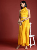 all about you Halter Neck Top With A-Line Pleated Skirt