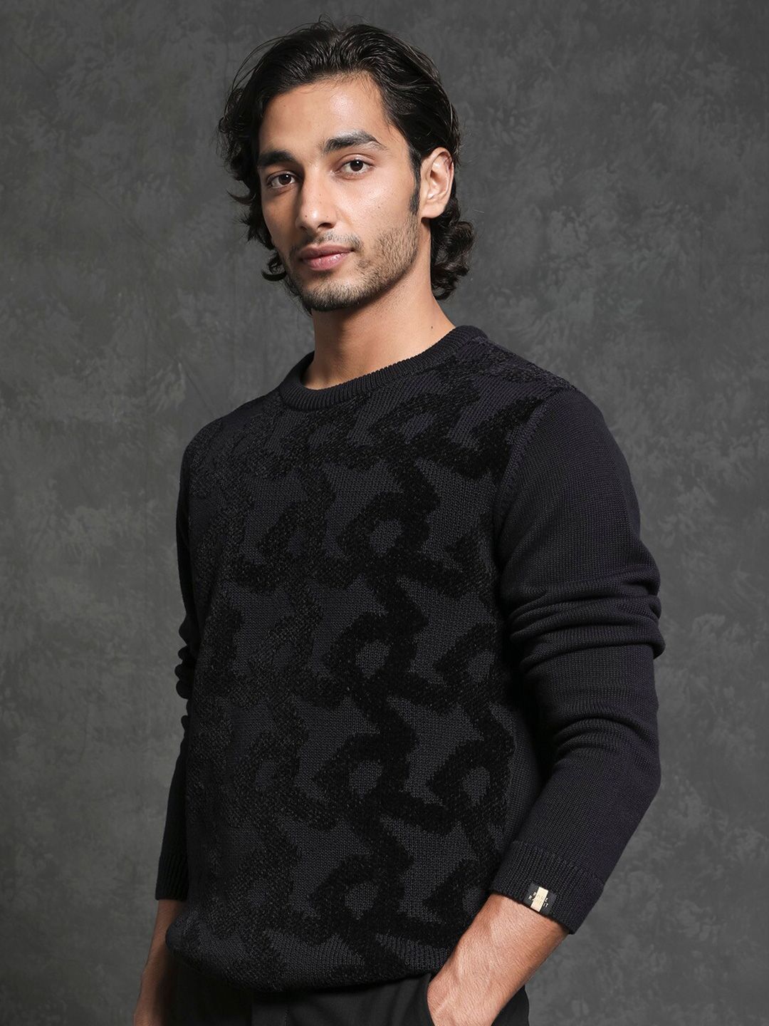 RARE RABBIT Men Fink Comfortable Fit Sweater