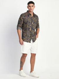 THE BEAR HOUSE Men Slim Fit Floral Opaque Printed Casual Shirt