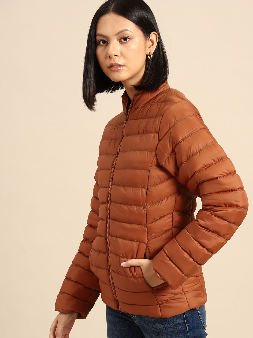 all about you Women Splid Puffer Jacket