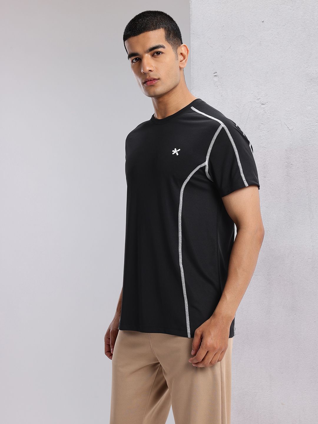 HRX by Hrithik Roshan Contrast Stitch Training T-shirt