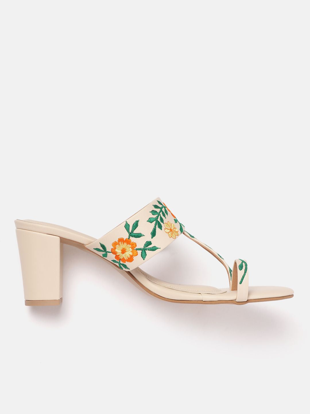 House of Pataudi Ethnic Embroidered Block Heels