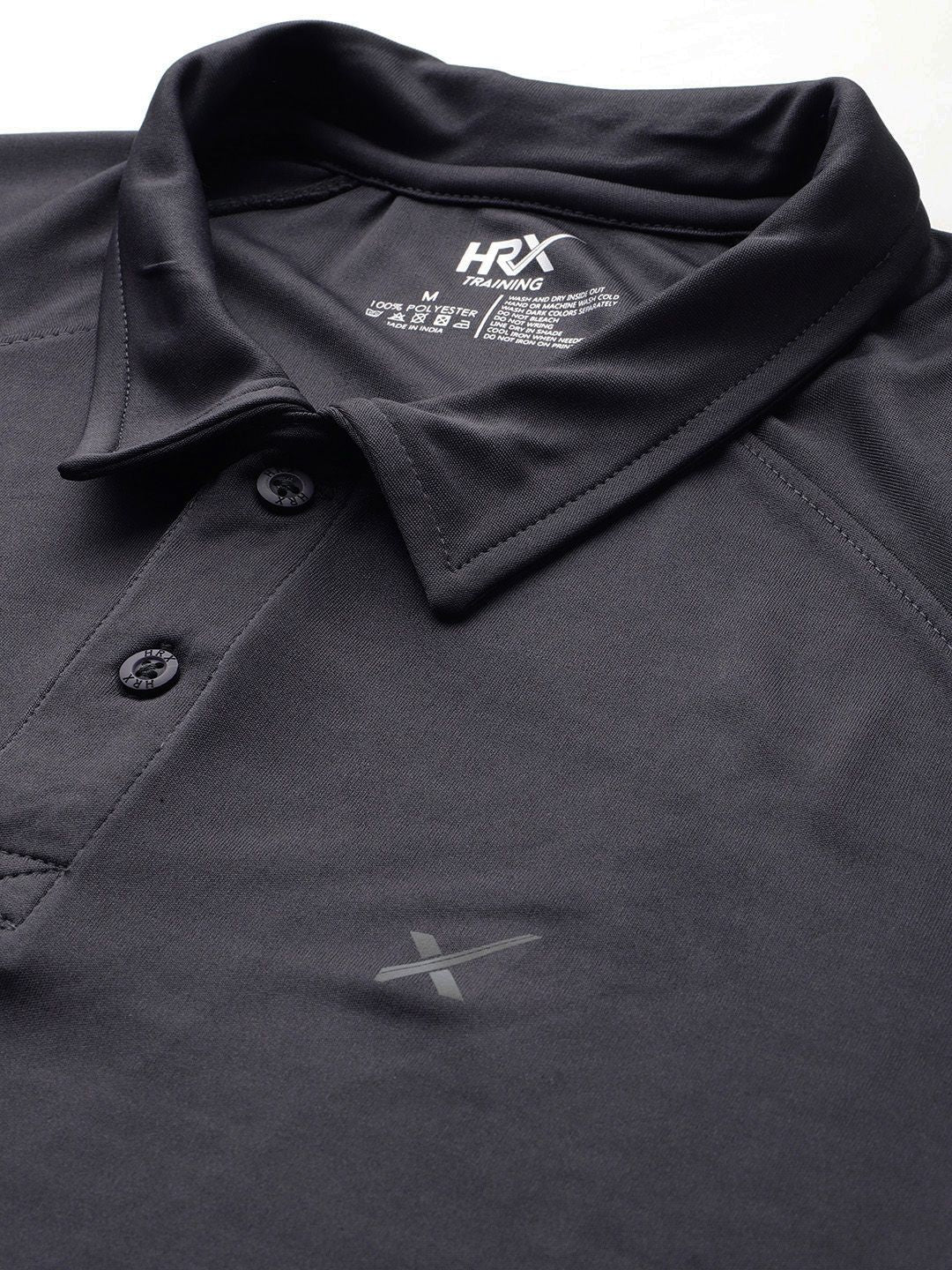 HRX by Hrithik Roshan Men Polo Collar Rapid-Dry Training T-shirt