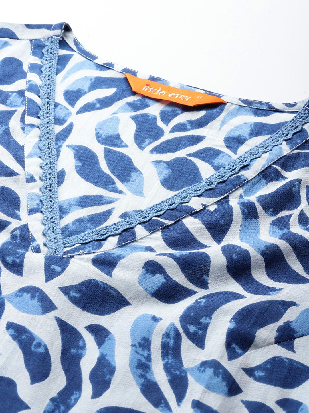 Indo Era Printed Pure Cotton Kurta with Trousers