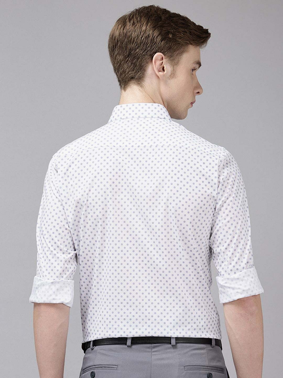 Park Avenue Slim Fit Floral Printed Formal Shirt