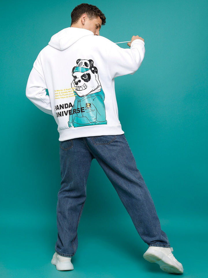 HIGHLANDER Kung Fu Panda Printed Oversized Hooded Sweatshirt