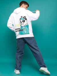 HIGHLANDER Kung Fu Panda Printed Oversized Hooded Sweatshirt